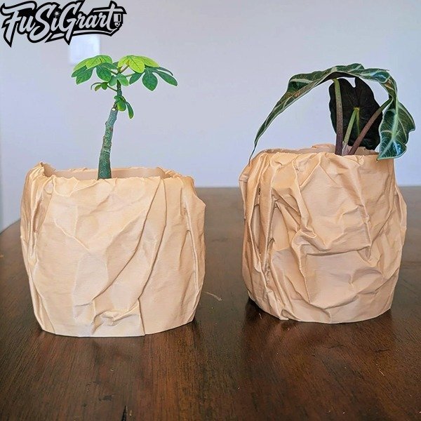 Maceta Papel arrugado - Imagen 4